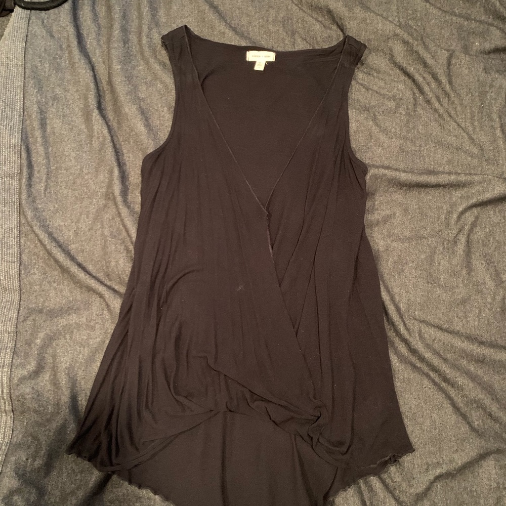 black surplice tank
